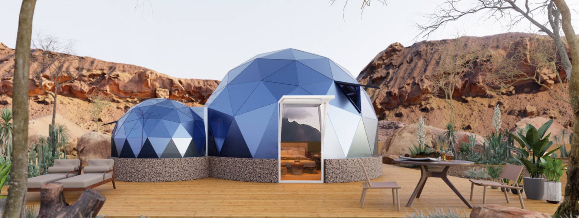 于都县球形智能光伏玻璃星空房